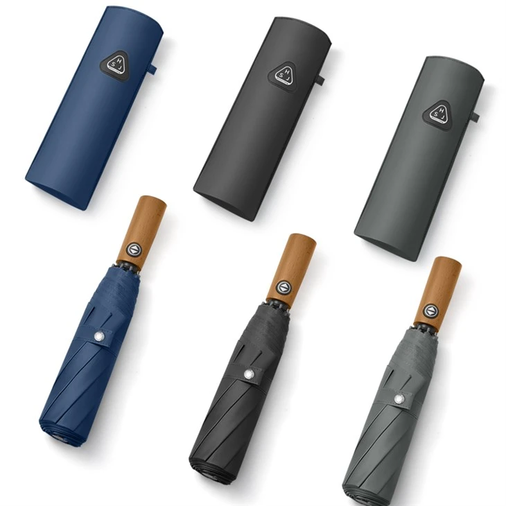 Wooden Handle Automatic Umbrella